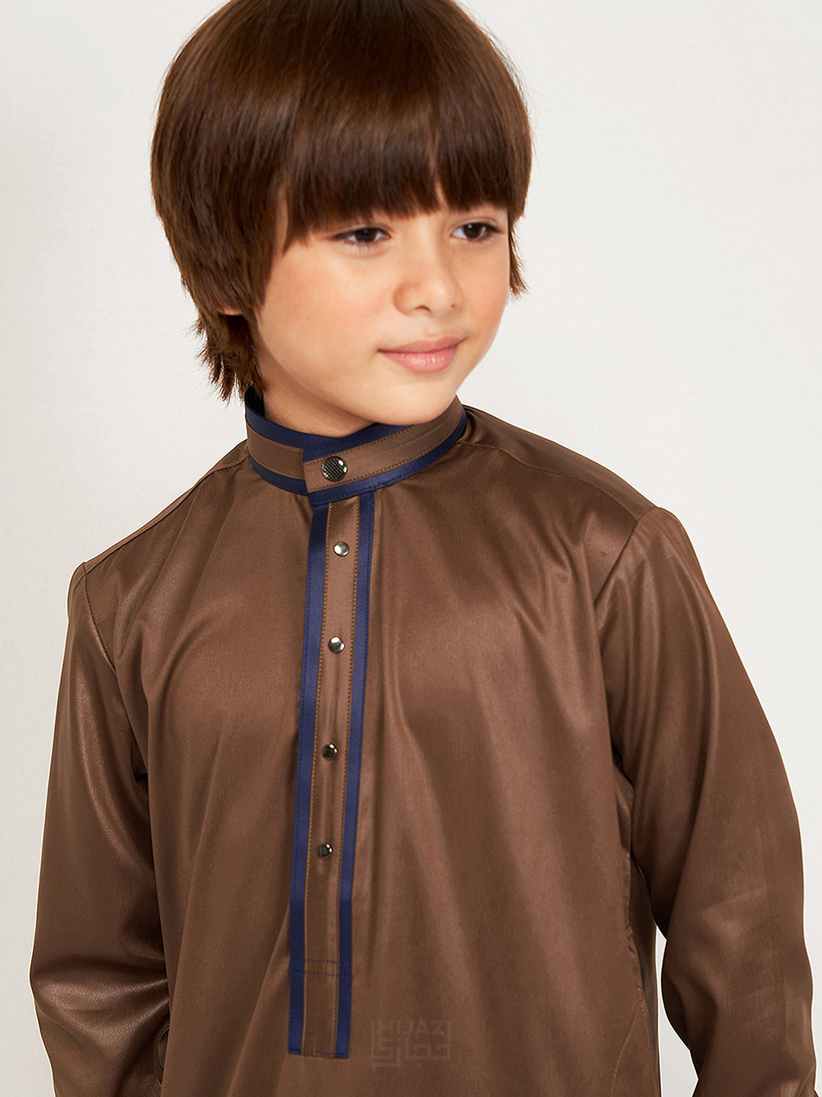Wujooh Kids Thobe - Brown