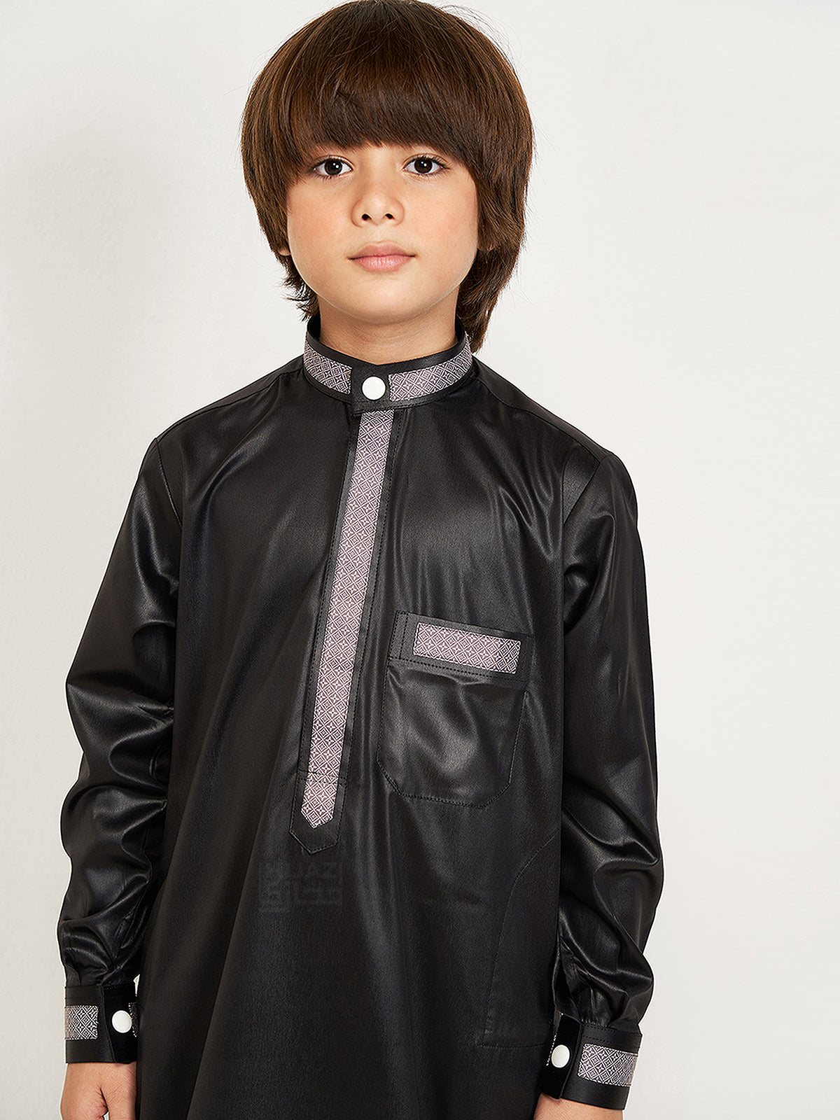 Taylan Kids Thobe - Black