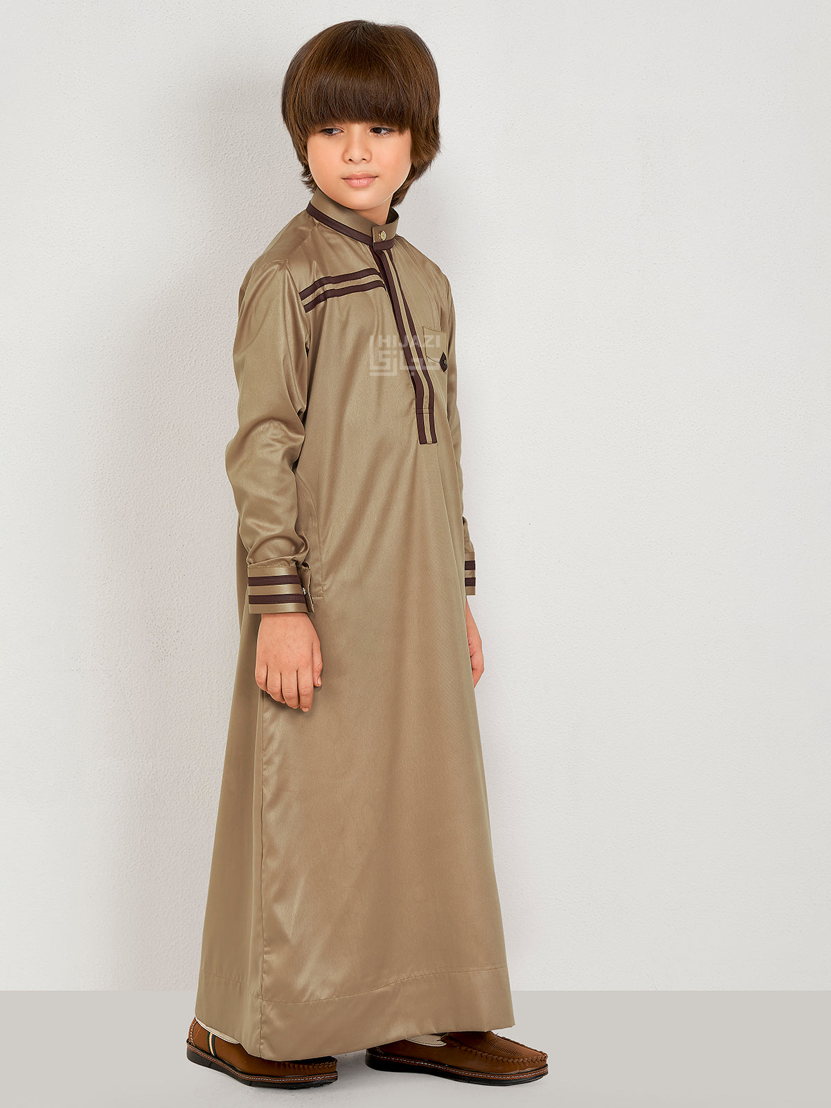 SAHARA LUXE KIDS THOBE - CAMEL BROWN