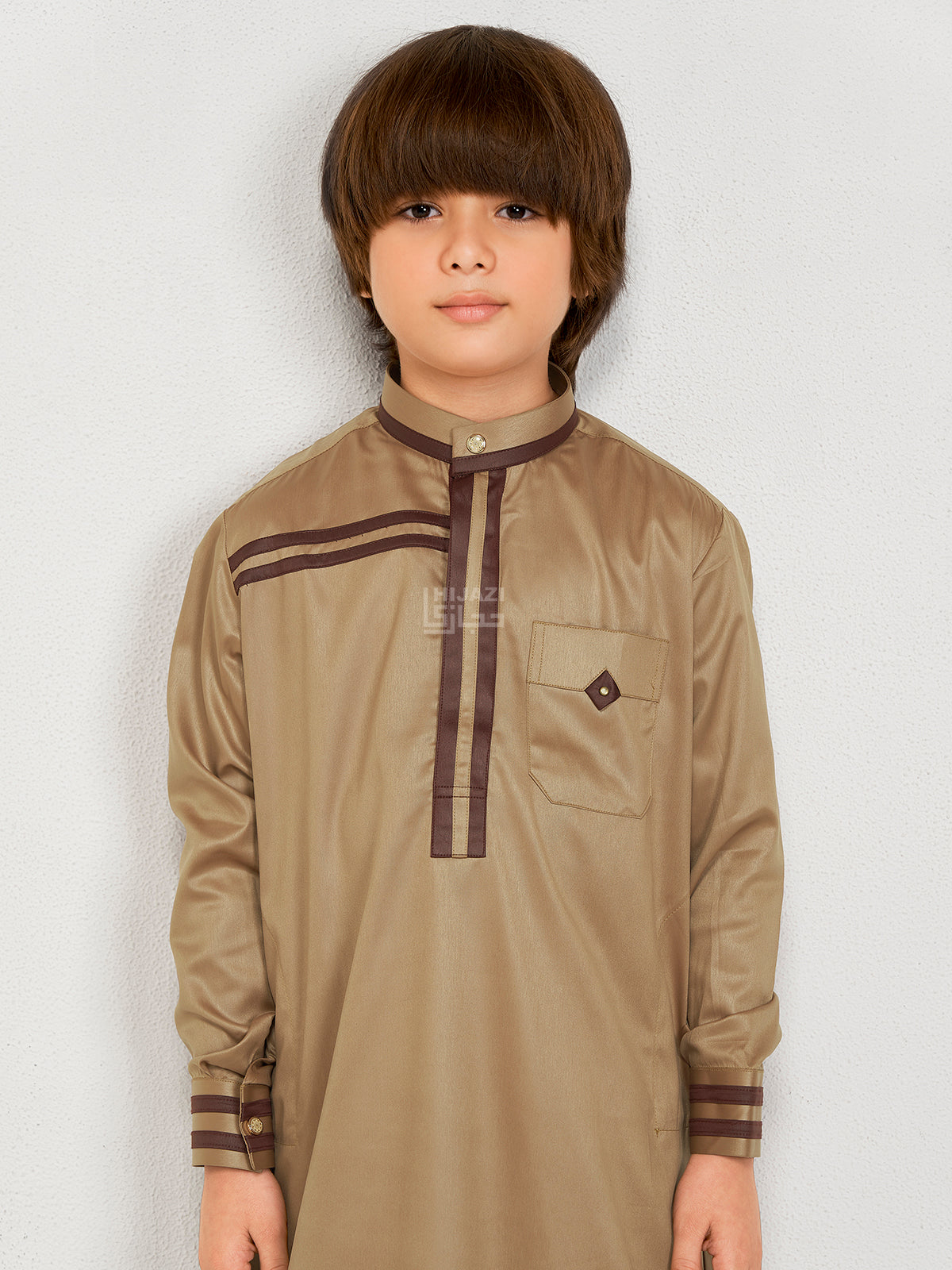 SAHARA LUXE KIDS THOBE - CAMEL BROWN