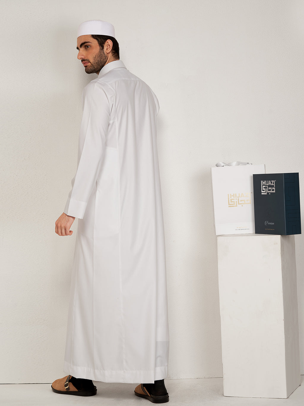 Al-Muqaddas Pemium Thobe –  White