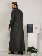 Al-Waqar Premium Thobe - Charcoal gray