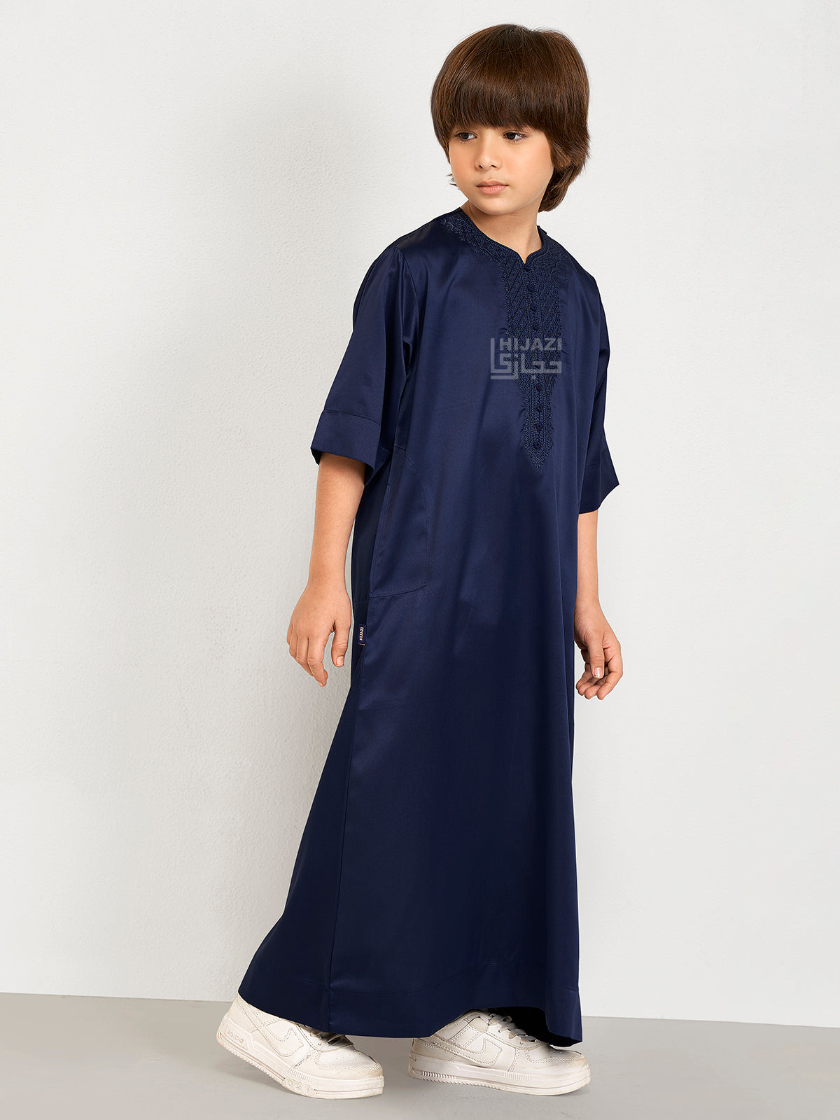 Kids Moroccan Kandura - Dark Blue - Nujuum