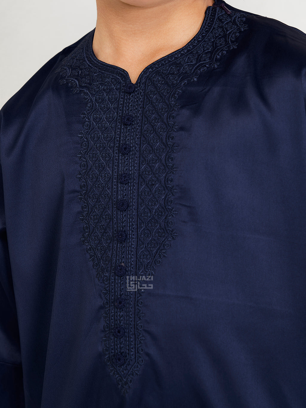 Kids Moroccan Kandura - Dark Blue - Nujuum