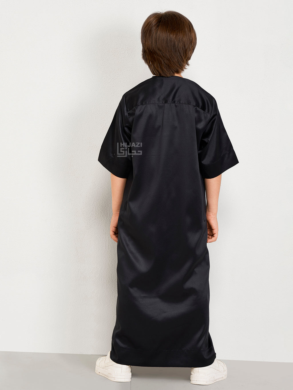 KIDS MOROCCAN KANDURA ITQAN - BLACK