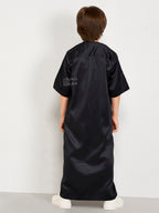 KIDS MOROCCAN KANDURA ITQAN - BLACK