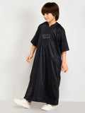 KIDS MOROCCAN KANDURA ITQAN - BLACK