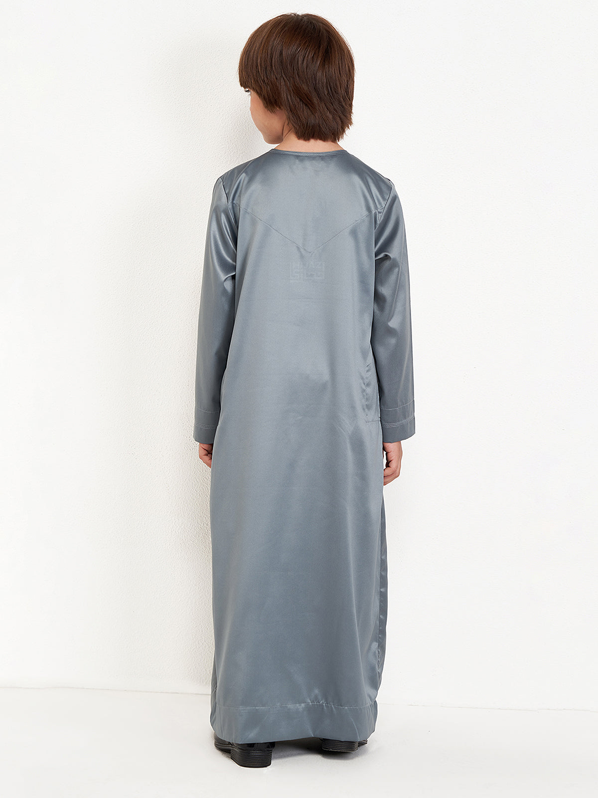 KIDS EMIRATI THOBE - STEEL GREY