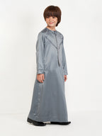 KIDS EMIRATI THOBE - STEEL GREY
