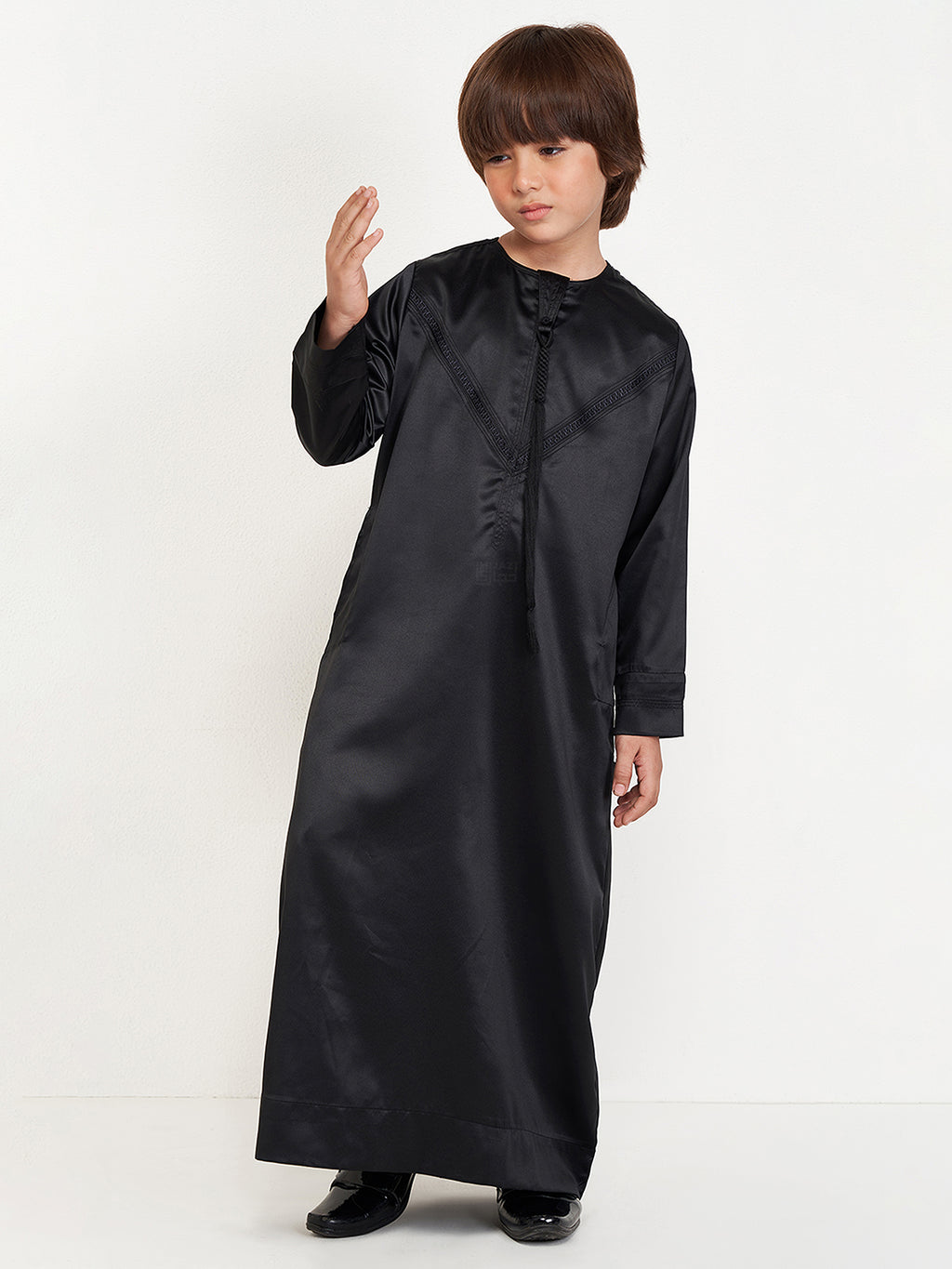KIDS EMIRATI THOBE - BLACK