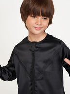 KIDS EMIRATI THOBE - BLACK