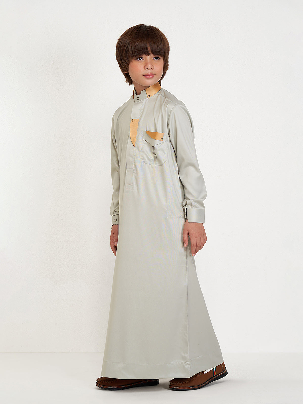 RIMAL KIDS THOBE - LIGHT GREY