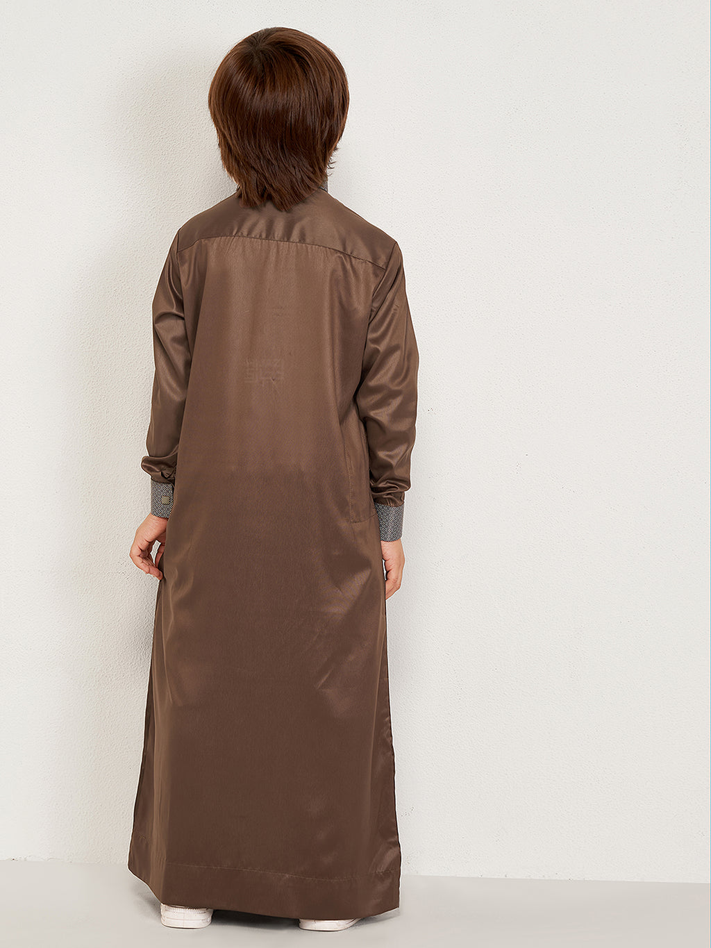 Baran Kids Thobe - Coffee Brown