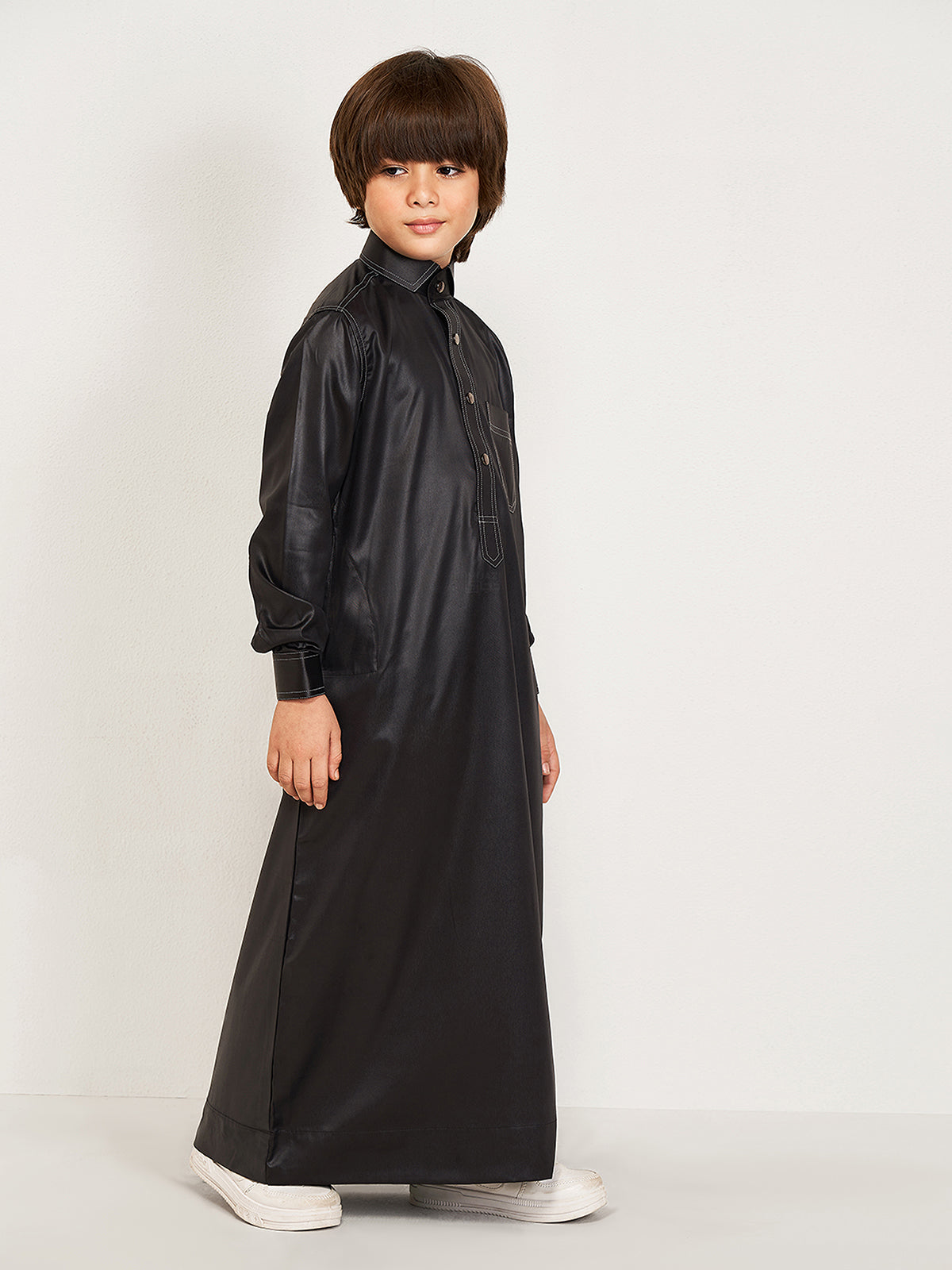 Zaydan Kids Thobe - Black