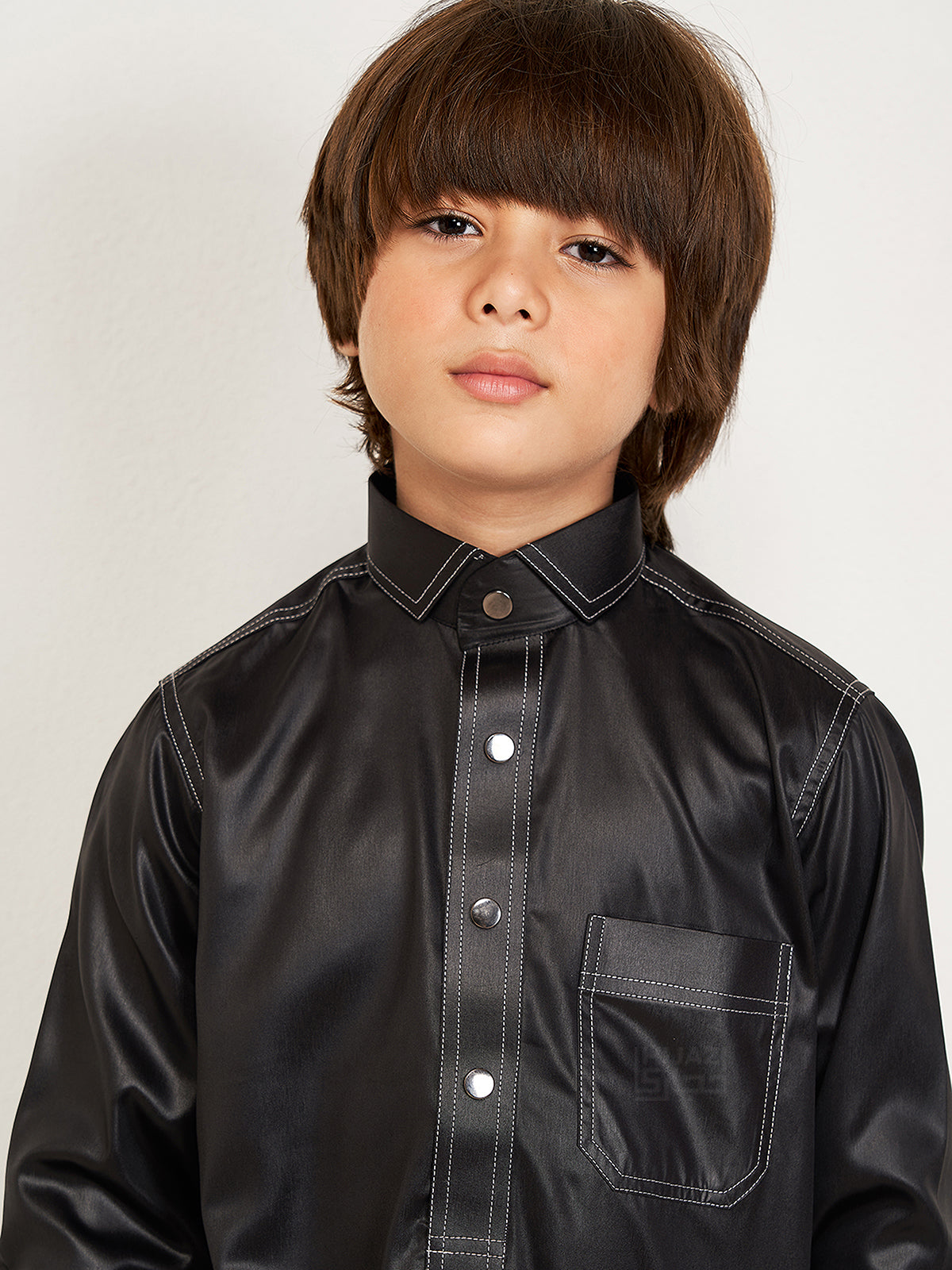 Zaydan Kids Thobe - Black