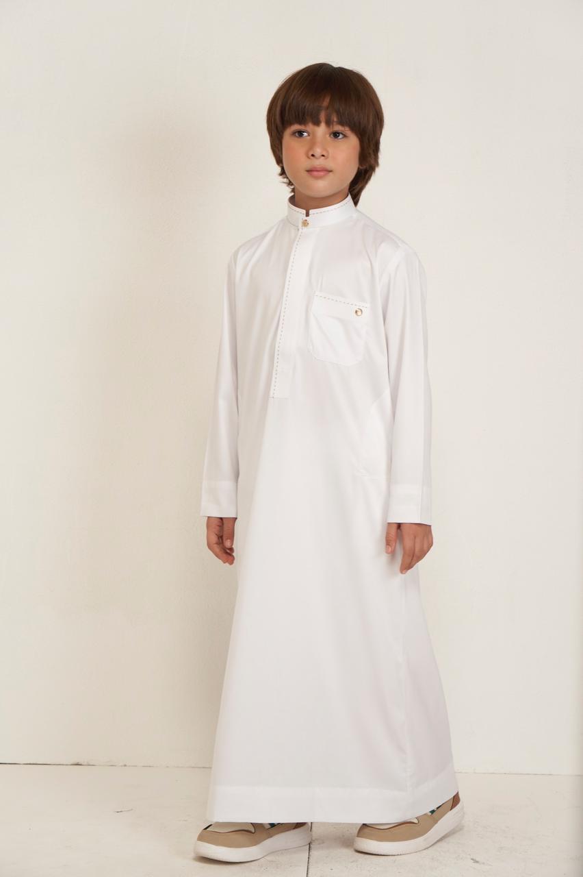 sirat kids thobe - white