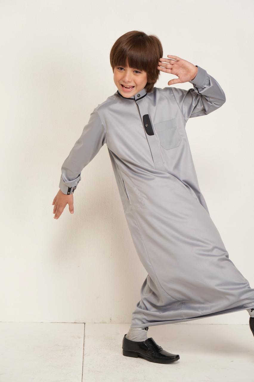 Kanz Kid's Grey Thobe