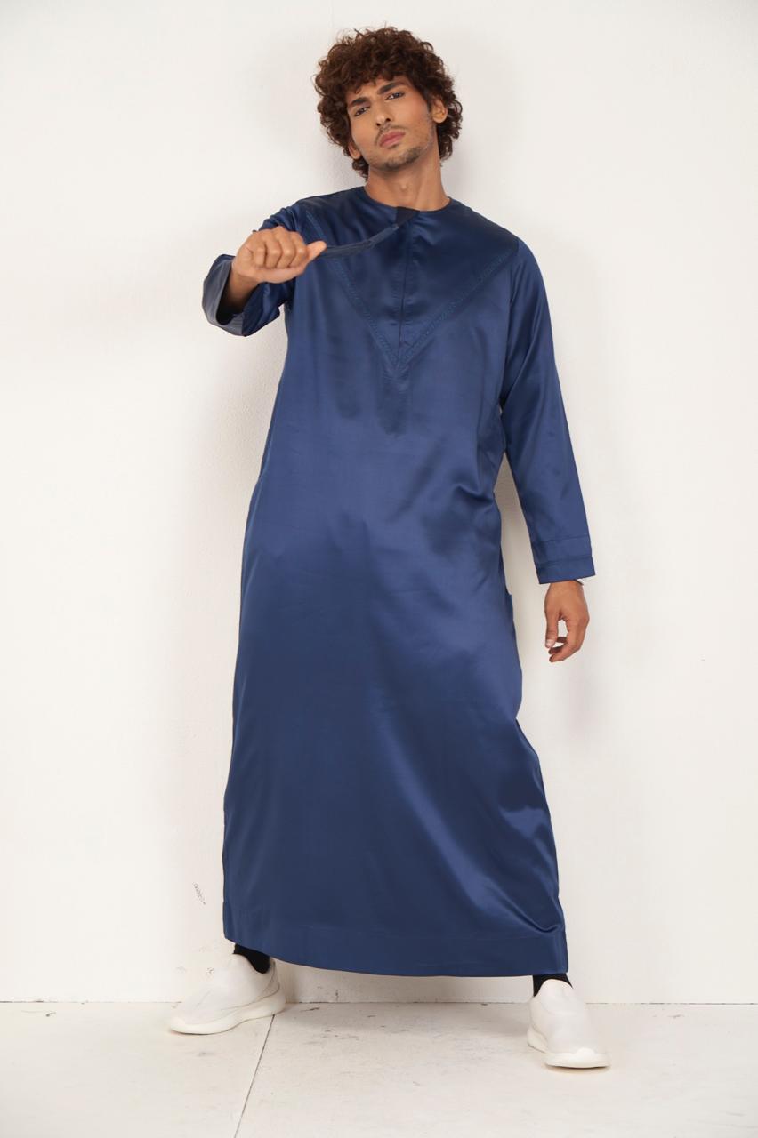Emirati Thobe - Navy Blue