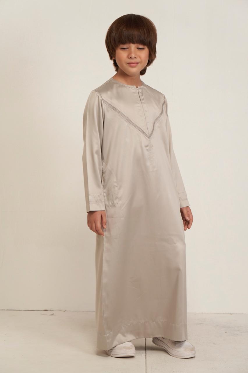 Emarati Kids Thobe - Cream