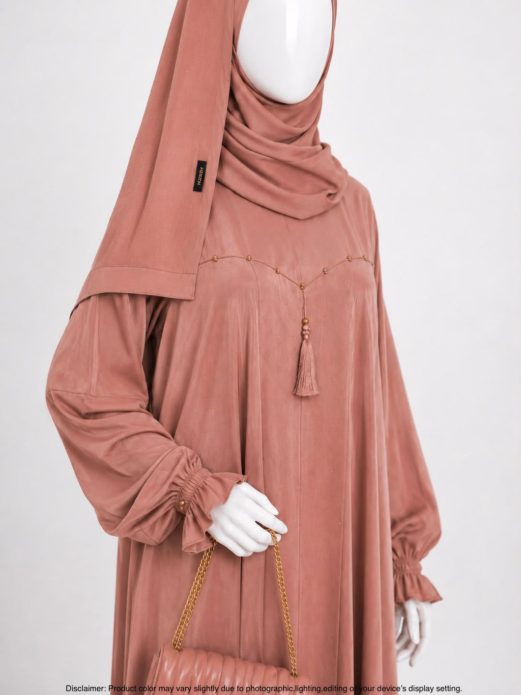 ZEINA PLEAT WORK- PEACH
