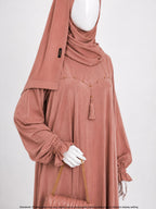 ZEINA PLEAT WORK- PEACH