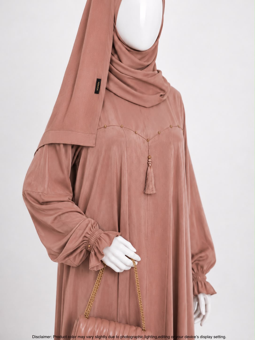 ZEINA PLEAT WORK- PEACH