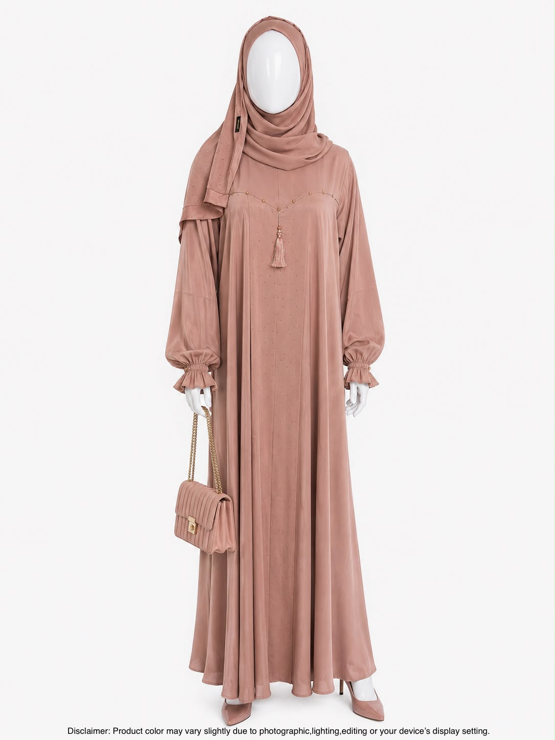 ZEINA PLEAT WORK- PEACH