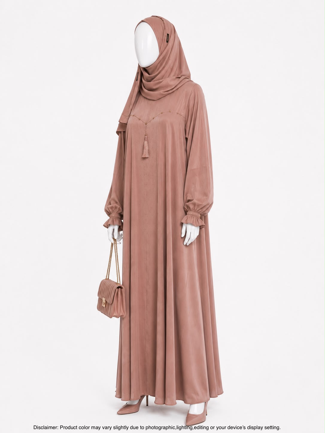 ZEINA PLEAT WORK- PEACH