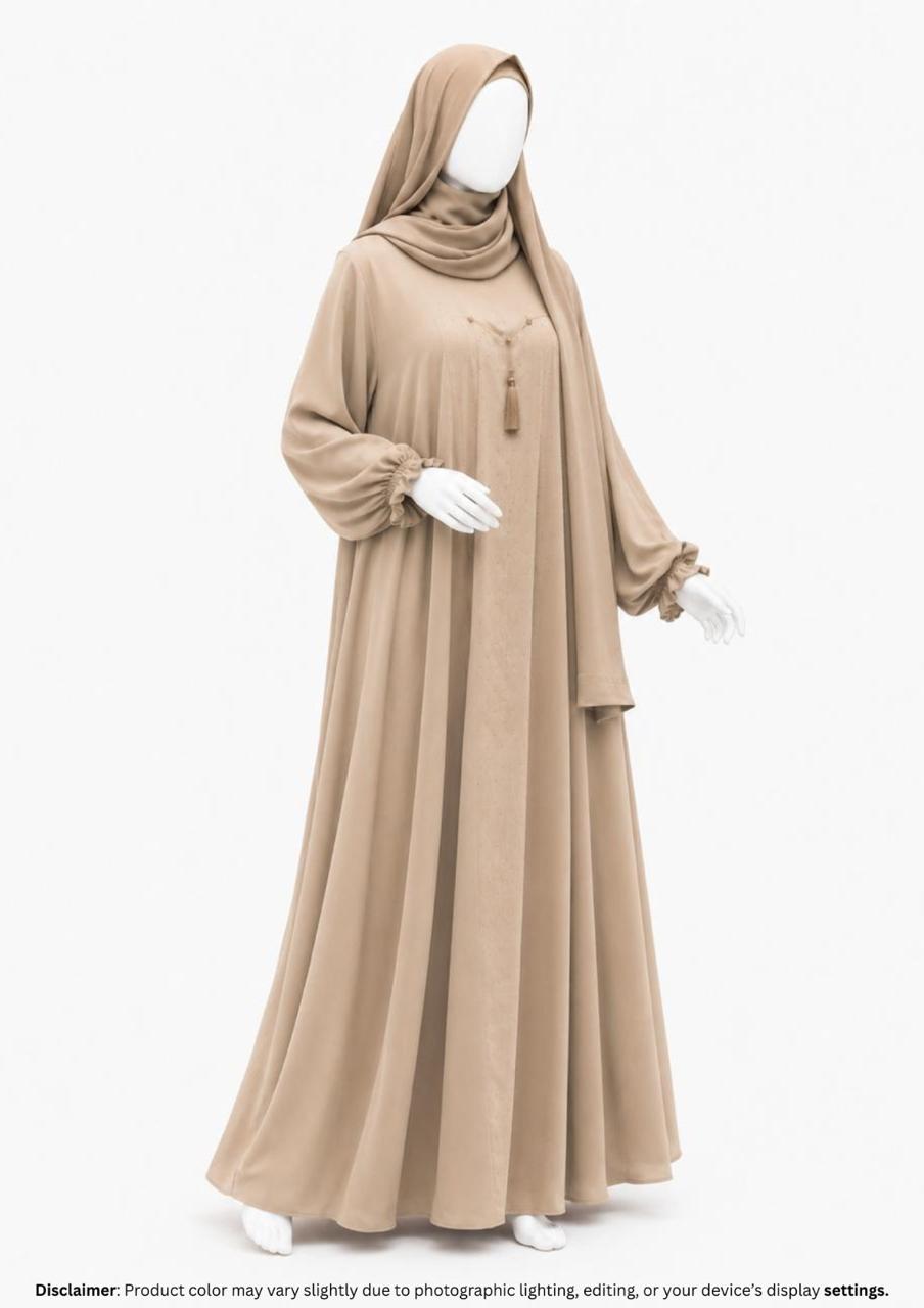 ZEINA PLEAT WORK- TAN