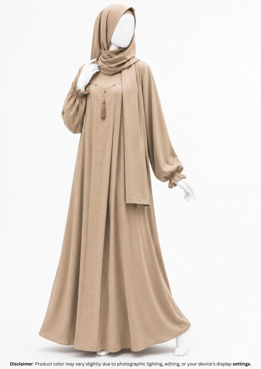 ZEINA PLEAT WORK- TAN