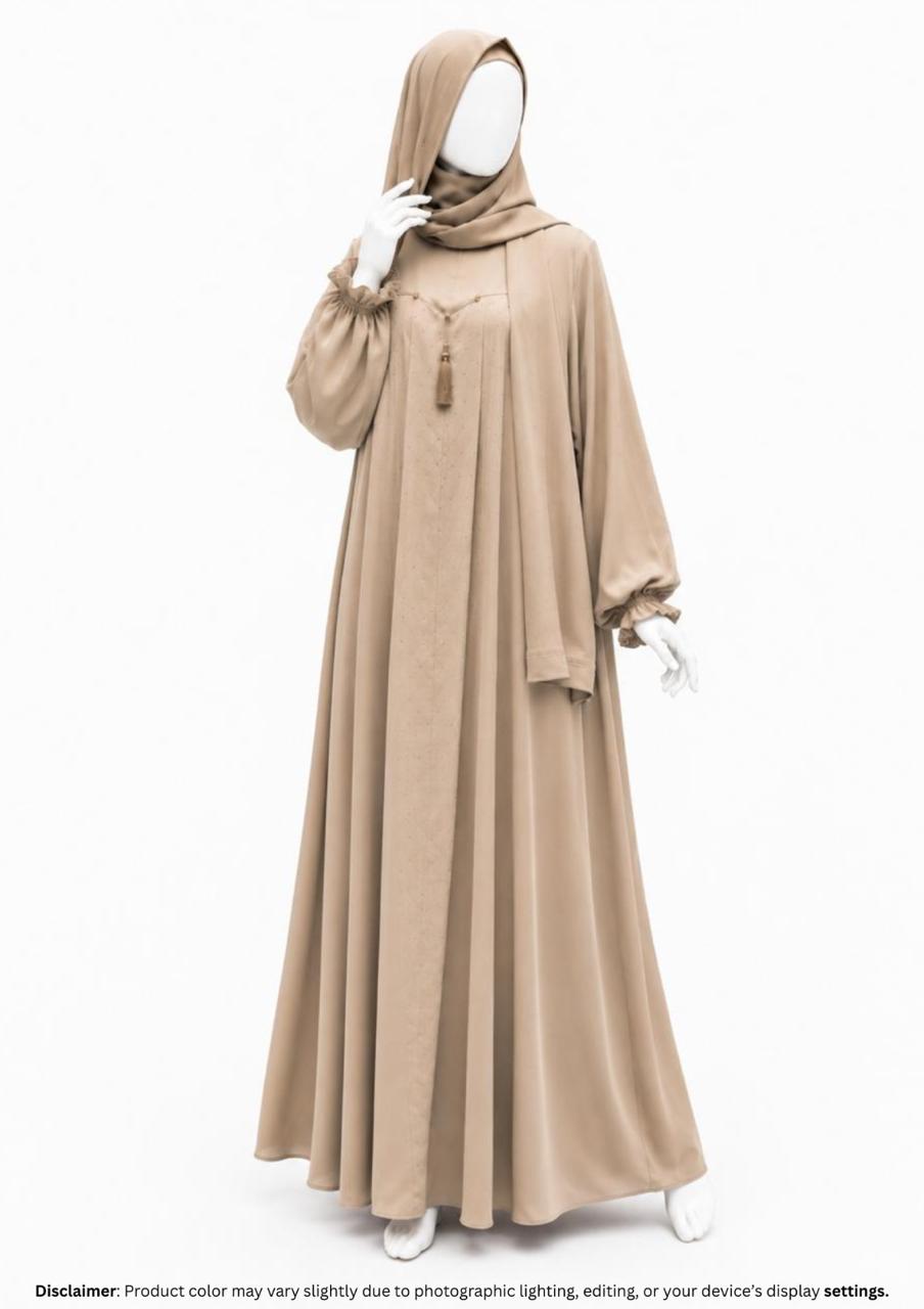 ZEINA PLEAT WORK- TAN
