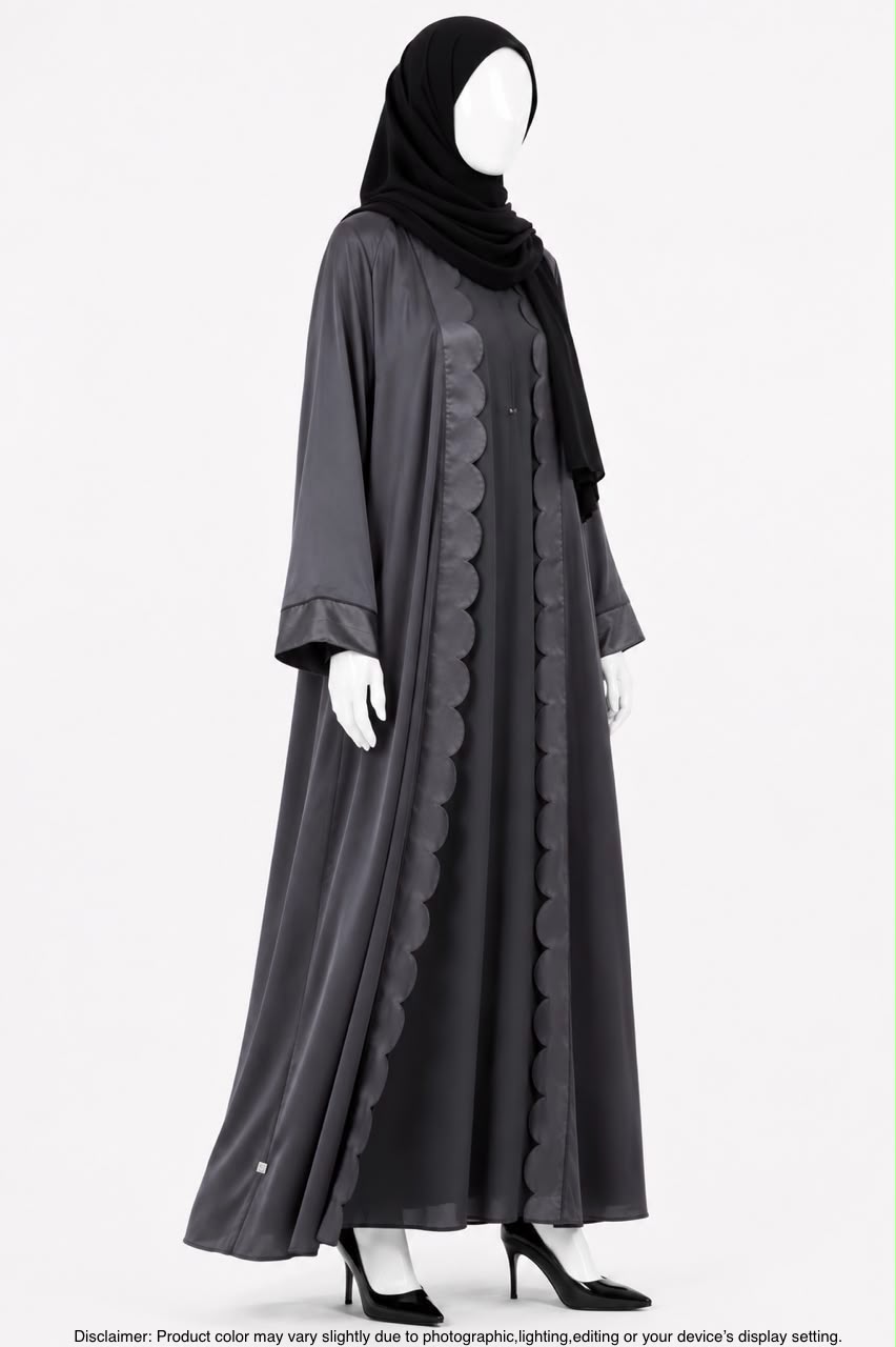 D-CUT ABAYA GREY W/O INNER