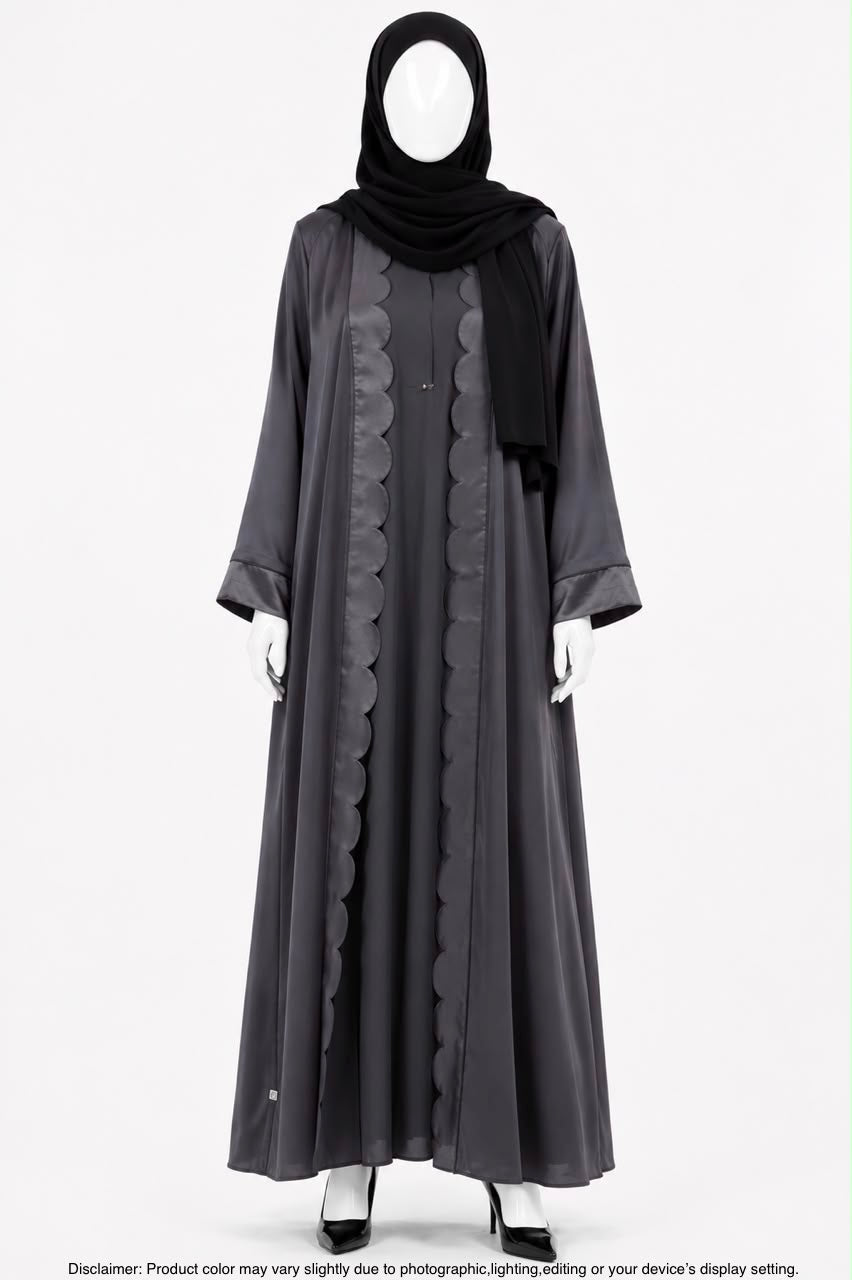 D-CUT ABAYA GREY W/O INNER