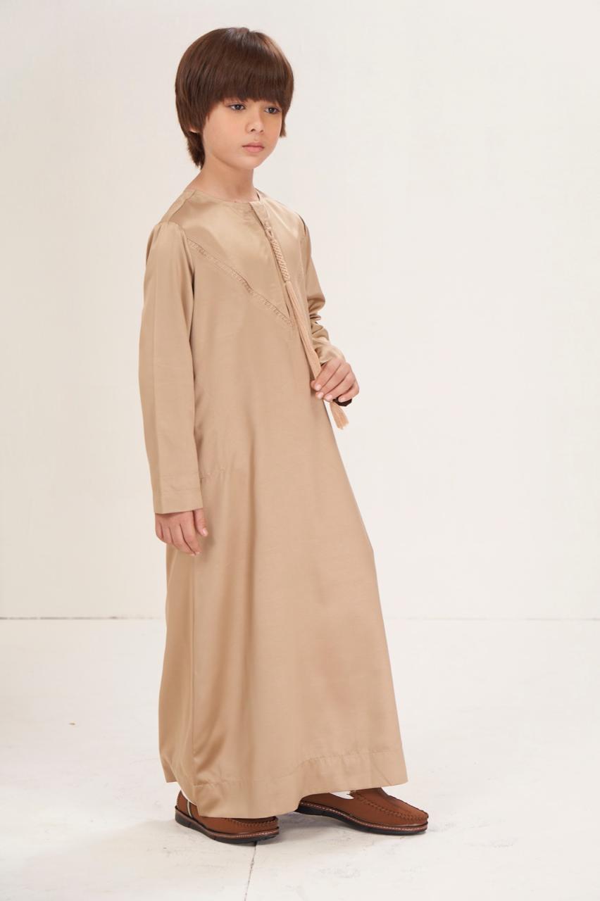 Emarati kids thobe - Sahara gold