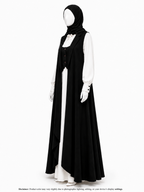 MAGIC COAT ABAYA BLACK&WHITE