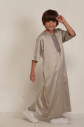 Kids Moroccan Kandura - Ash Grey