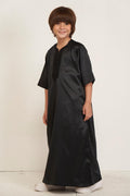 Kids Moroccan Kandura - Black