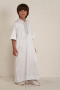 Kids Moroccan Kandura - White
