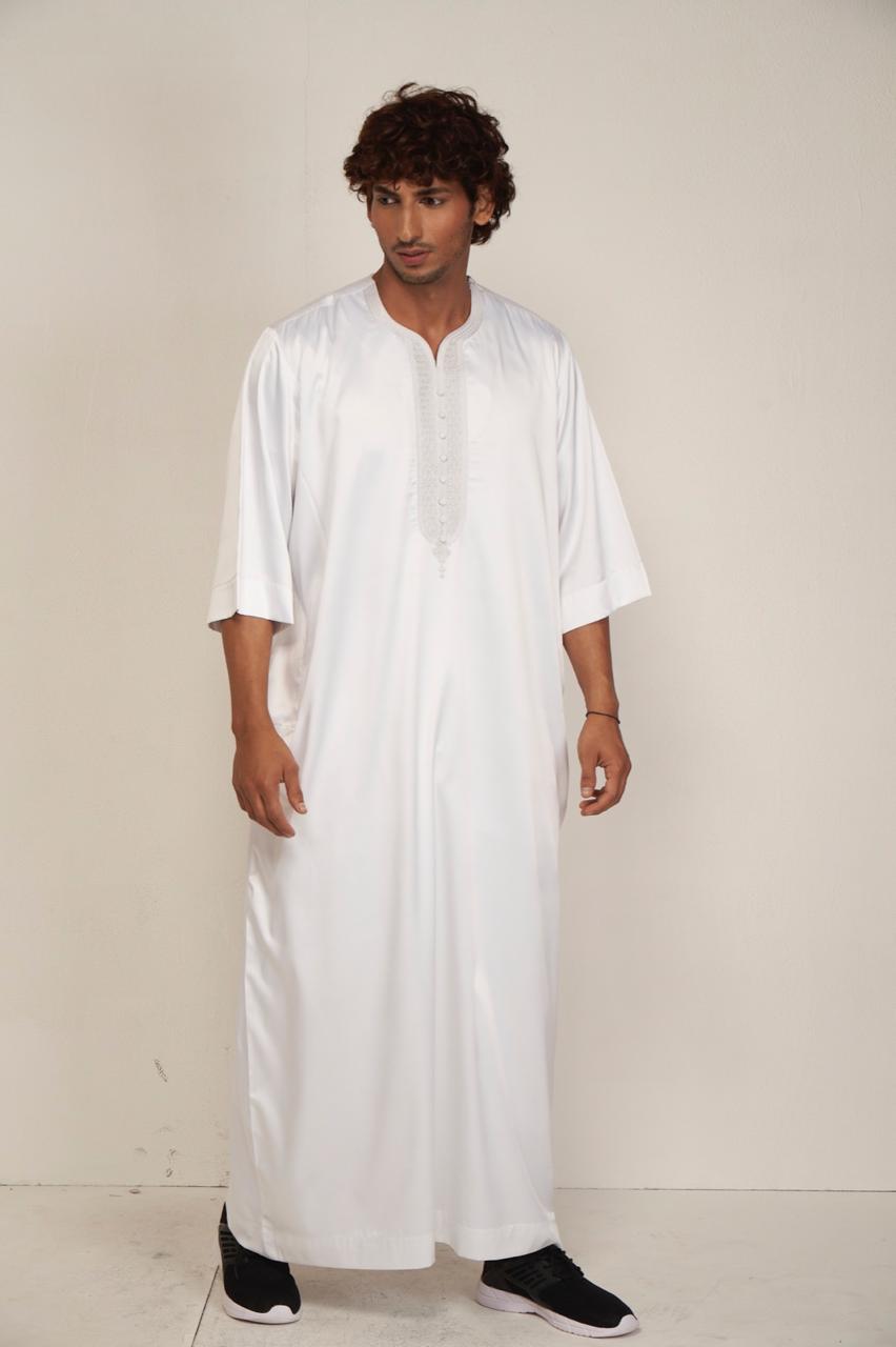 Men’s Moroccan Kandura – White