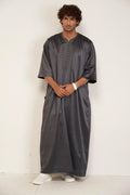 Men’s Moroccan Kandura – Dark Grey