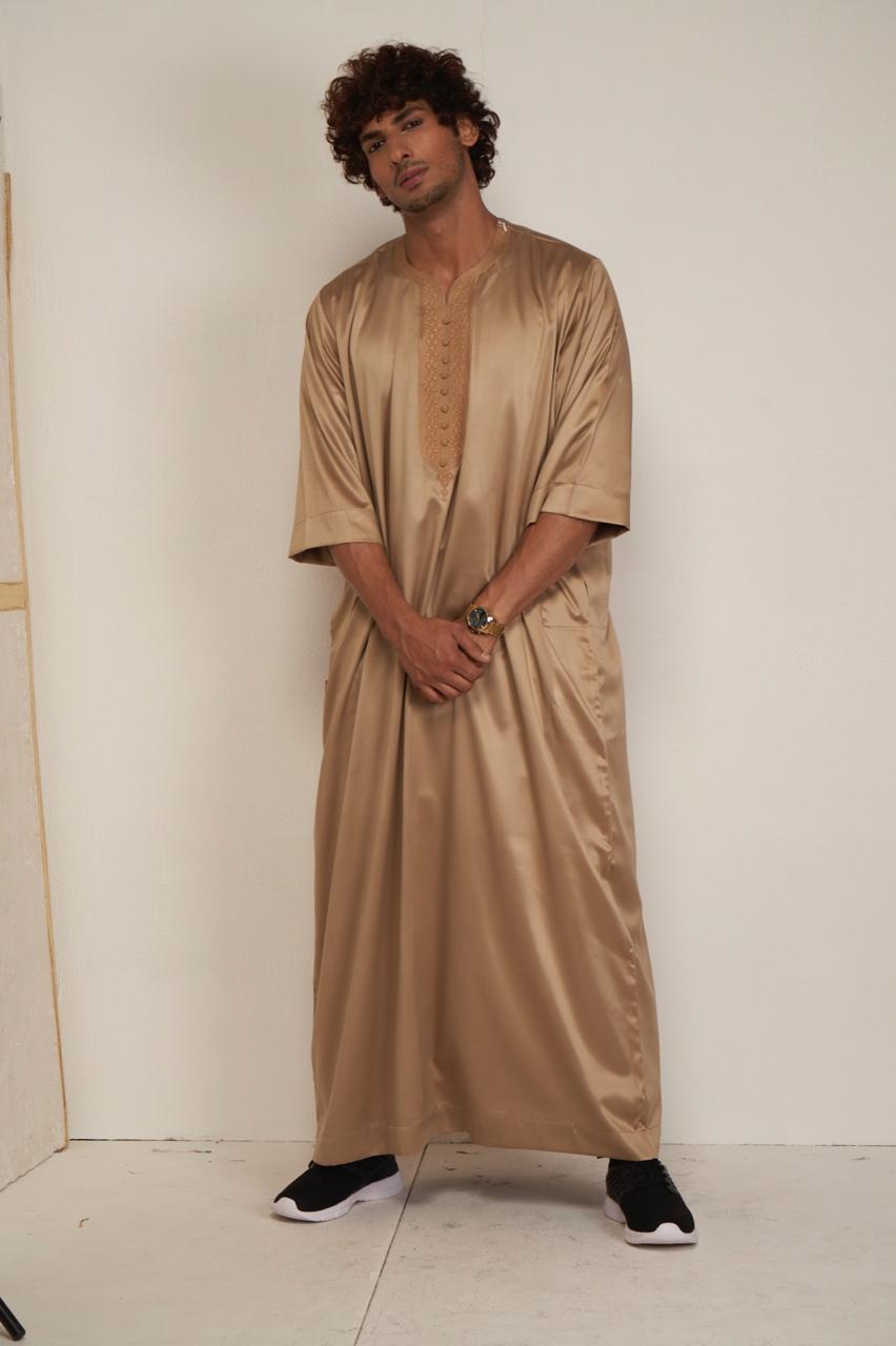 Men’s Moroccan Kandura – Desert Gold