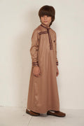 Sahara Luxe kids thobe - Camel Brown