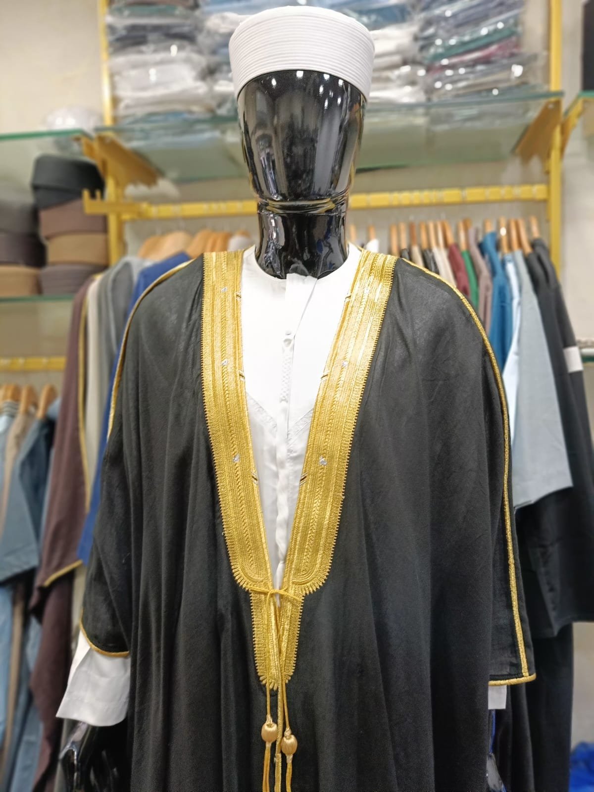 Hijazi Black Bisht For Men (Shaya) - Imam-e-Haram Coat