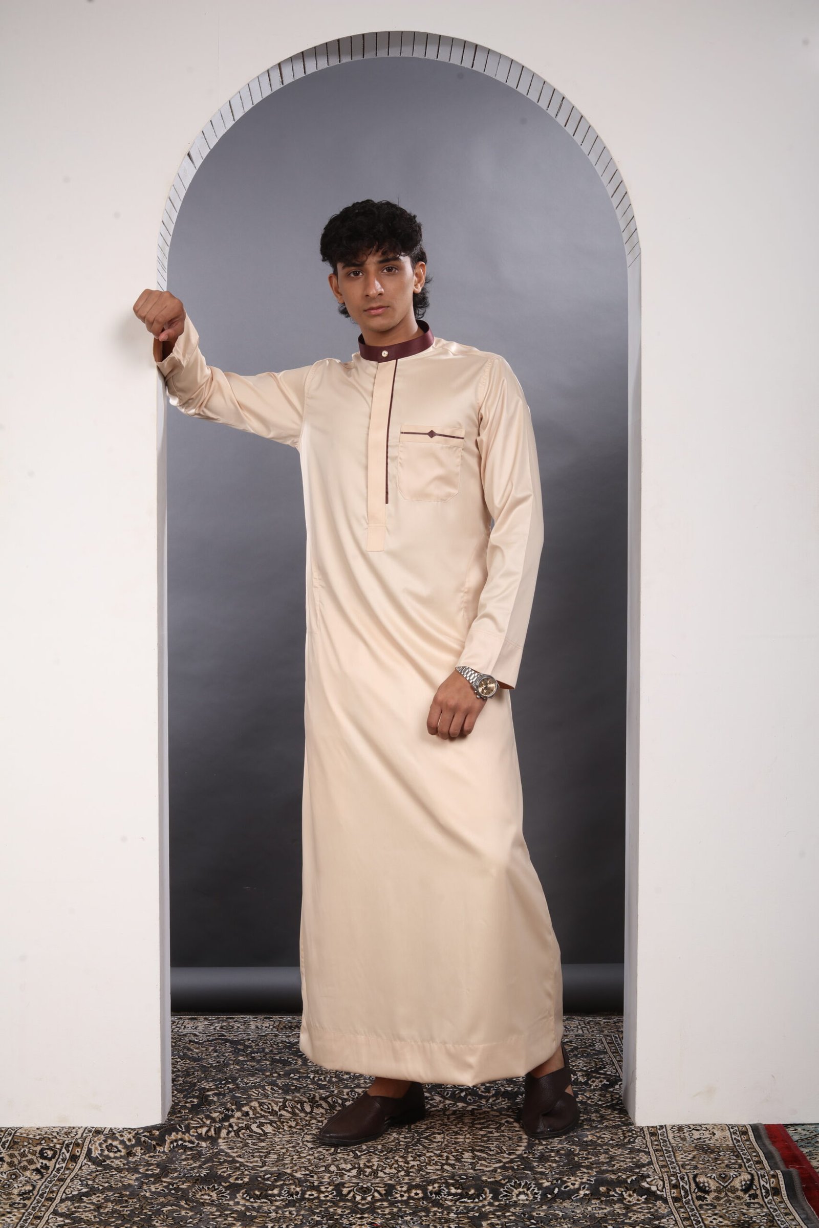 Desert Beige Premium Designer Thobe