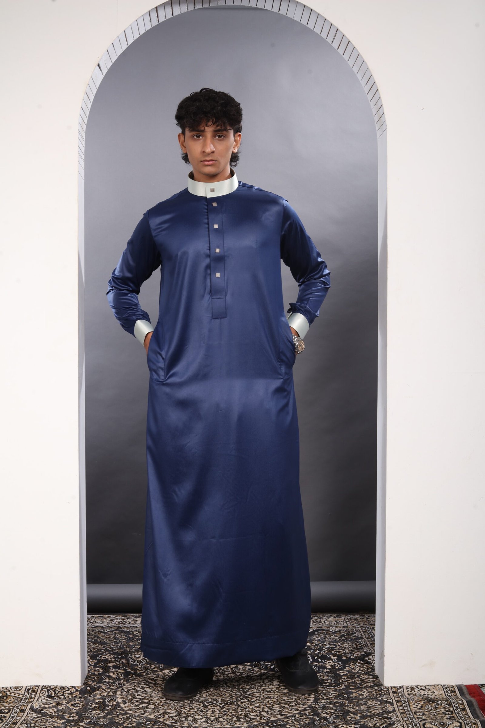 Royal Blue Premium Designer Thobe