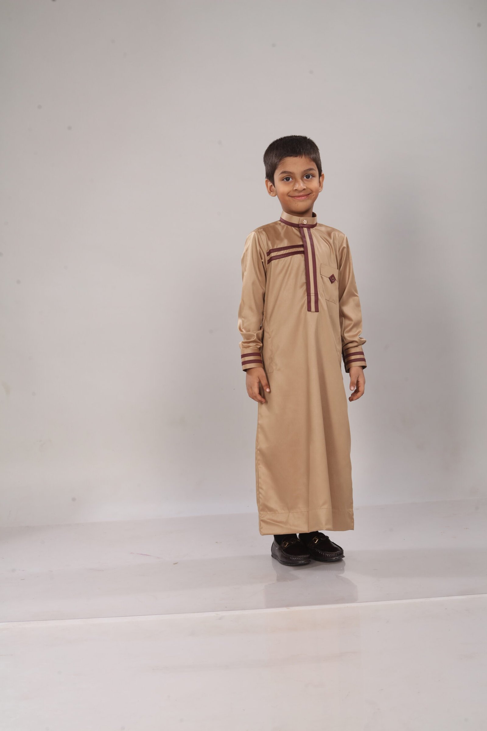 Golden Dusk Premium Designer Kids Thobe