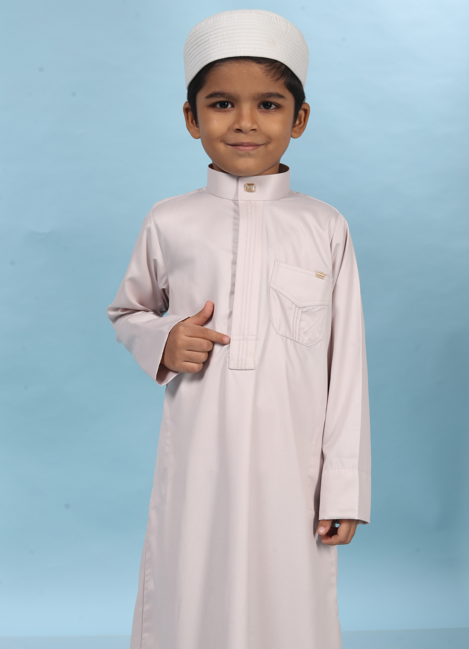 Pearl Sand Premium Kids Thobe