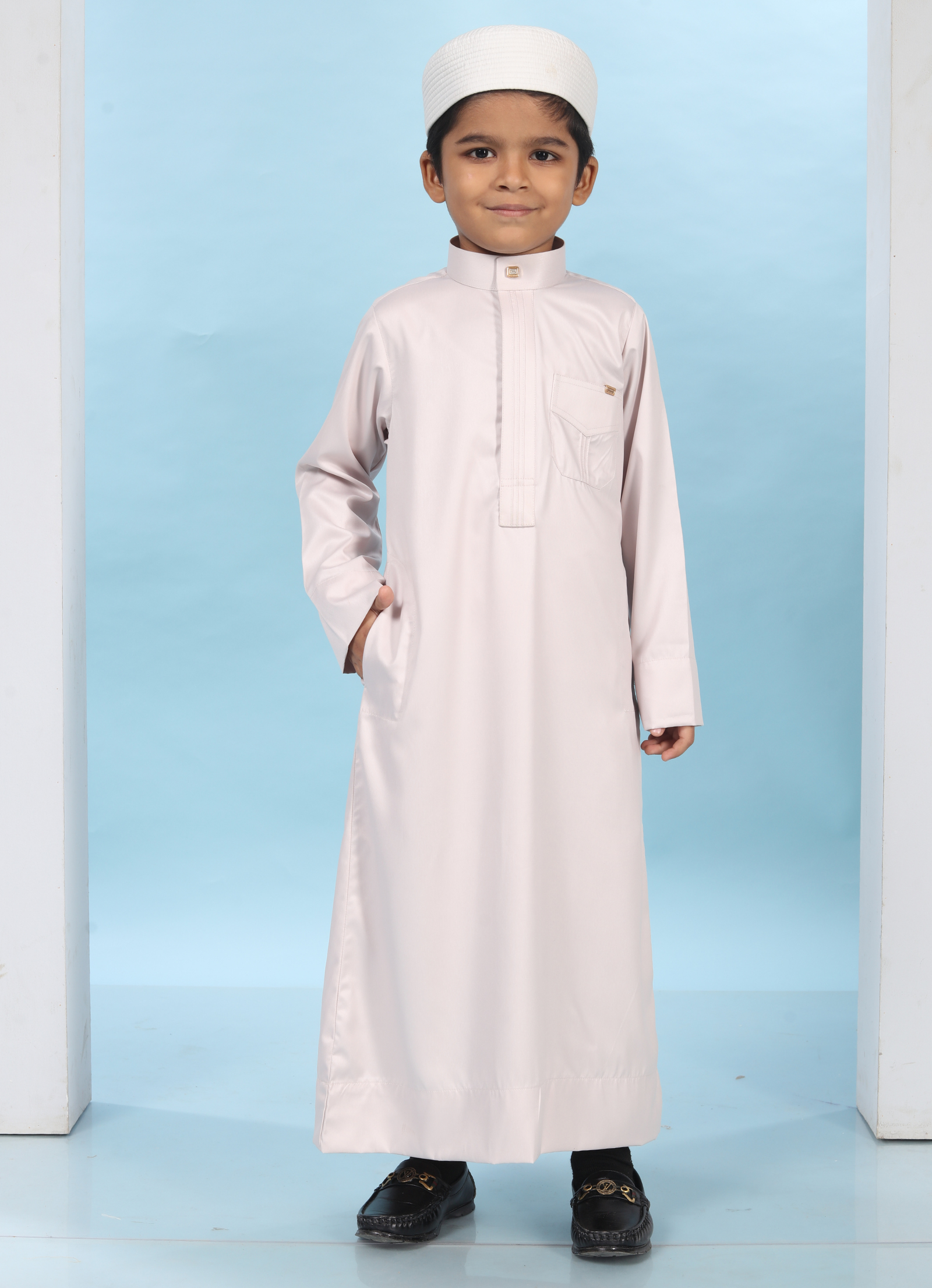 Pearl Sand Premium Kids Thobe